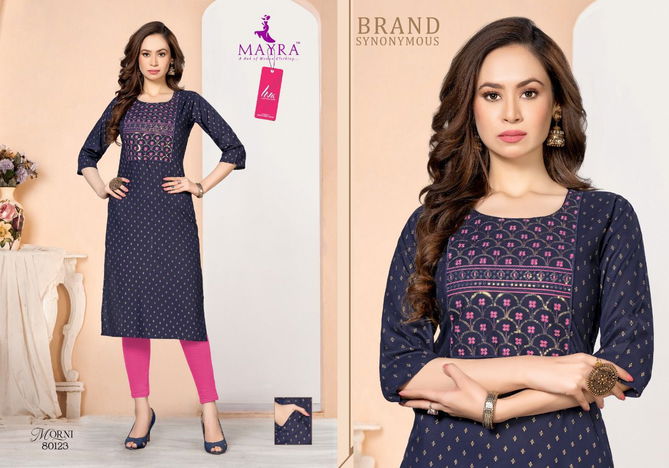 Mayra Morni Ethnic Wear Wholesale Printed Kurti Catalog